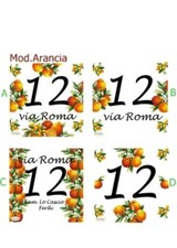 Numero civico con via  su