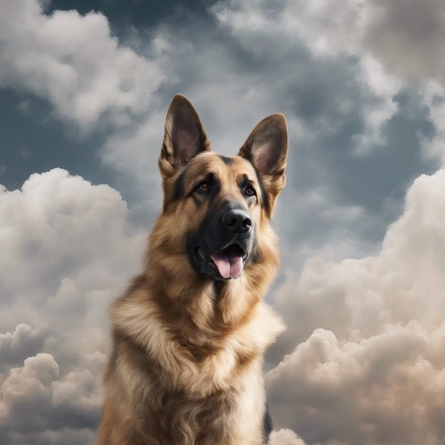 Adesivi auto cane pastore - cane,