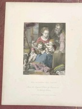 Incisione acquarellata La