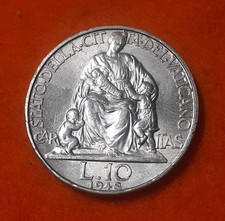 VATICANO 10 LIRE 1948 PIO XII° FDC ITALMA