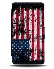 Custodia portafoglio pieghevole bandiera USA grunge bandiere americane bandiera immagine US BC16
