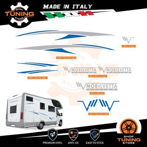 Kit adesivi camper - adesivi, mobilvetta