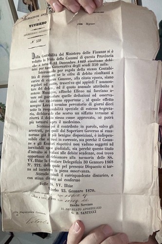 Piego lettera viterbo - piego,