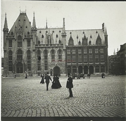 Belgio bruges place istantanea - belgio,