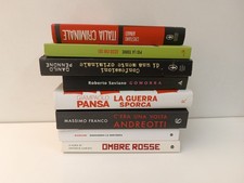 LOTTO 8 LIBRI STORIA BR ANDREOTTI GOMORRA PIO LA TORRE ITALIA CRIMINALE  -Z18