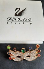 Spilla maschera vintage Swarovski