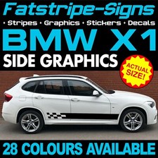 da montare BMW X1 STRISCE GRAFICHE ADESIVI DECALCOMANIE M SPORT SE xLINE sDRIVE 16d 18d