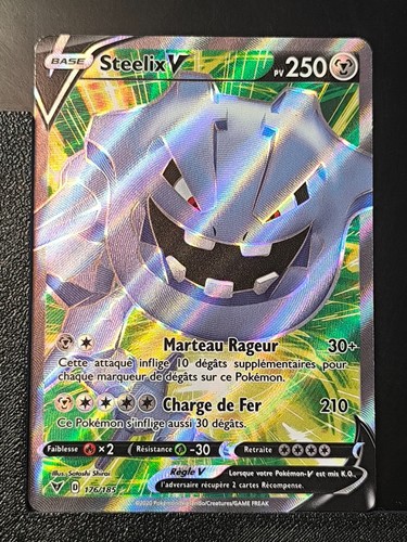 Carte pokémon steelix - carte, v