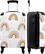 NoBoringSuitcases Valigia, ® Arcobaleno - 55x40x20 Bagaglio a mano Trolly NUOVO
