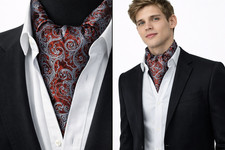 Cravatta uomo bordeaux Ascot