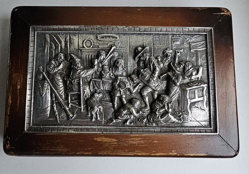 Vintage wooden cigar box - wooden, with