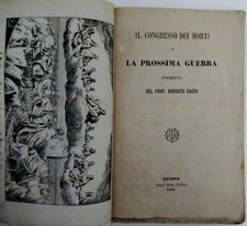 Rodolfo Sacco, Il Congresso dei morti o La prossima guerra Poemetto. Genova 1860