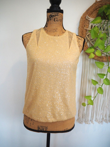 Blusa giallo burro senza