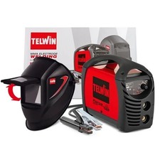 Saldatrice inverter ad elettrodo TELWIN Force 145 con maschera Tiger