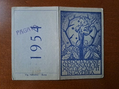 Tessera associazionenazionale - tessera,
