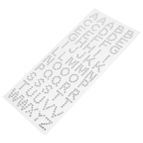 Adesivi con lettere strass - di,