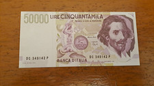 lotto 2 banconota 50.000 lire