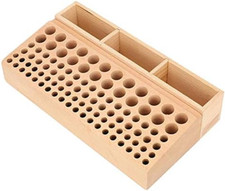 Portautensili Artigianale in Pelle 101 Fori Porta Attrezzi in Legno per Pellette