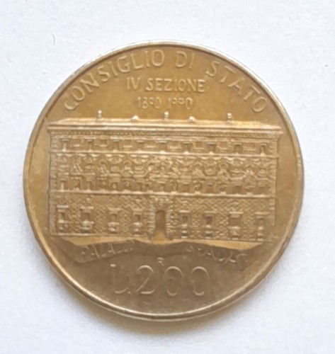Moneta 200 lire consiglio - moneta,