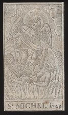 santino incisione 1600 S.MICHELE ARC.