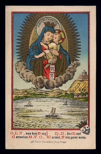 Antico santino cromo holy card - cromo-holy,