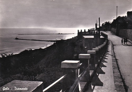 Gela tramonto 1954 - gela:,