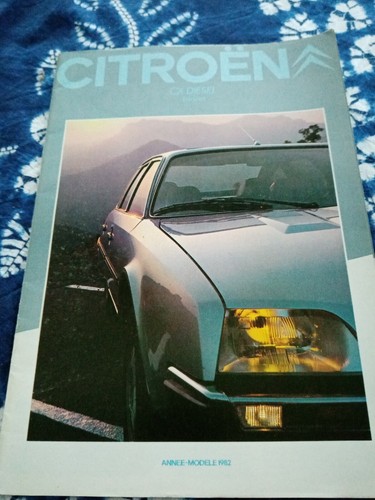 1982 notice citroen berline - 1982, cx
