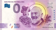 0€ ZERO EURO SOUVENIR - ITALIA 2020 - PADRE PIO DA PIETRELCINA - FDS UNC -