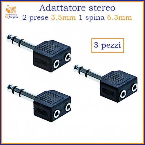 Adattatore jack 3 - .5, 6.3