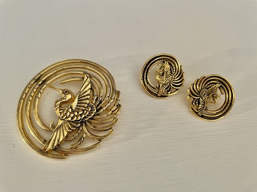 Set orecchini spilla - , uccellino