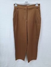 Byblos jeans donna woman tg 44 46 M marrone pantalone pants vita alta palazzo 