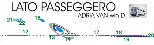 Adesivi per camper adria - , van