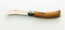 Roncola coltello manico legno faggio lama acciaio OPINEL n. 8 innesto