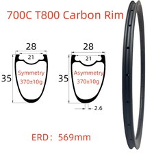 Cerchio in fibra di carbonio