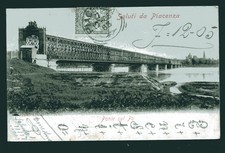c.ill.  PIACENZA - PONTE SUL PO  del 1906  aff. per Milano