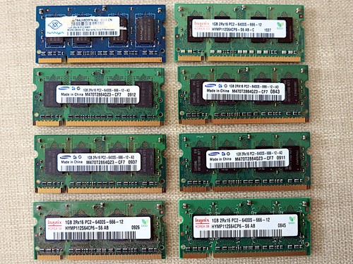 Lotto lavoro ddr2 - 8x, so-dimm