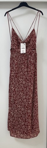 Abito midi zara maroon - abito,
