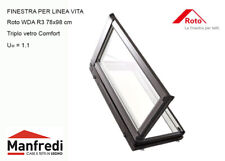Finestra per Tetto per Linea Vita Manuale 78x98 - Roto Designo WDA R3