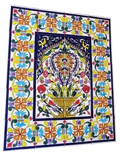 Pannello Di Piastrelle Dipinte