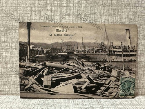 Cartolina messina antica - cartolina,