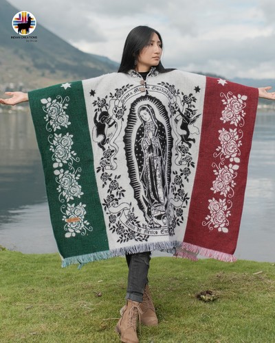 Poncho unisex alpaca - poncho,