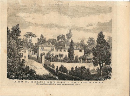 Stampa antica casatenovo casa - stampa,