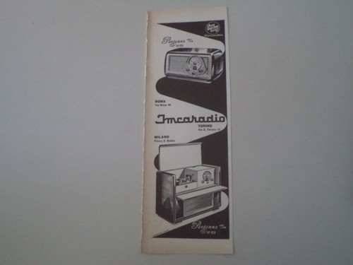 Advertising pubblicità 1954 - advertising,