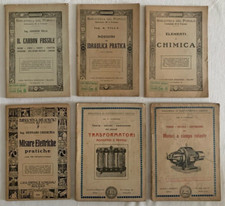 6 OPUSCOLI ANNI 20 " LIBRERIA DEL POPOLO" ARGOMENTI VARI - VINTAGE ITALIAN BOOK