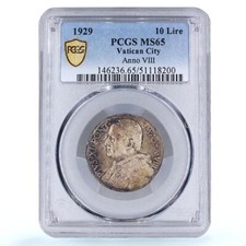 Italia Vaticano 10 lire Papa