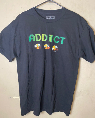 Shirt flappy bird addict - flappy,