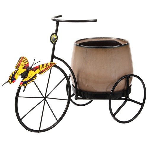 Fioriera triciclo ceramica - ,