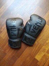 (TG. 14 Oz) Venum Elite Guanti da Boxe, Unisex - Adulto, Nero (Opaco), 14 oz - N