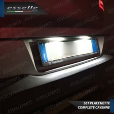 SET PLACCHETTE LED TARGA PORSCHE CAYENNE 2002 - 2010 18 LED CANBUS 6000K BIANCO