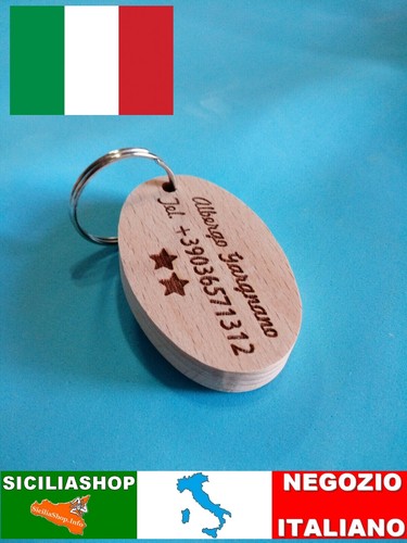 Portachiavi legno faggio - portachiavi.,